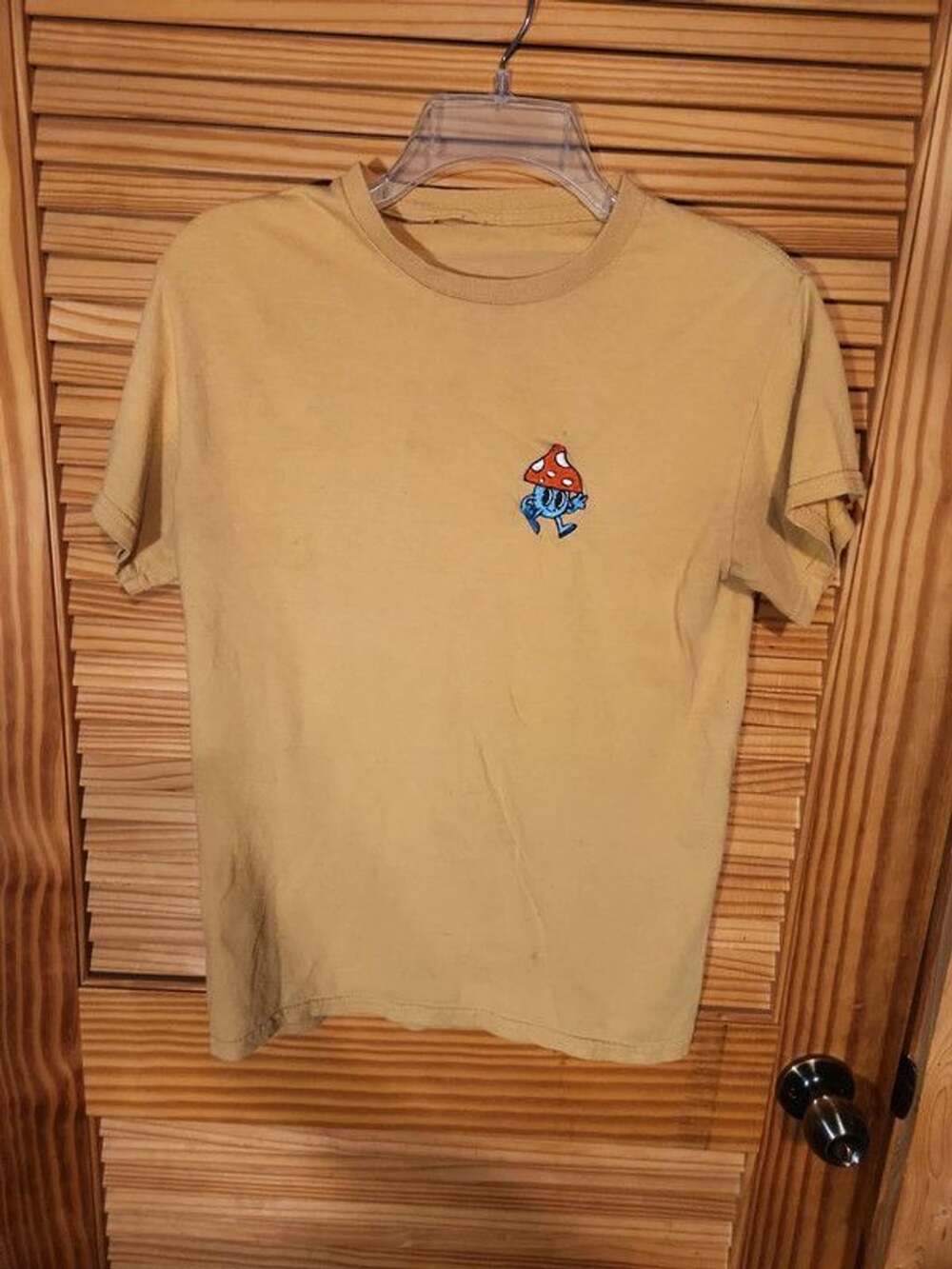 Volcom Men's Fun Guy Embroidered Earth-Tone Graphic Tee